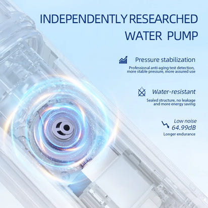 AUlEi Y205 – Jet Dentaire Sans Fil, Réservoir 300ml, 5 Modes Intelligents